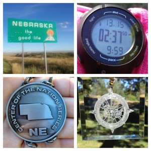 Nebraska....finish time....state medal...crystal medal