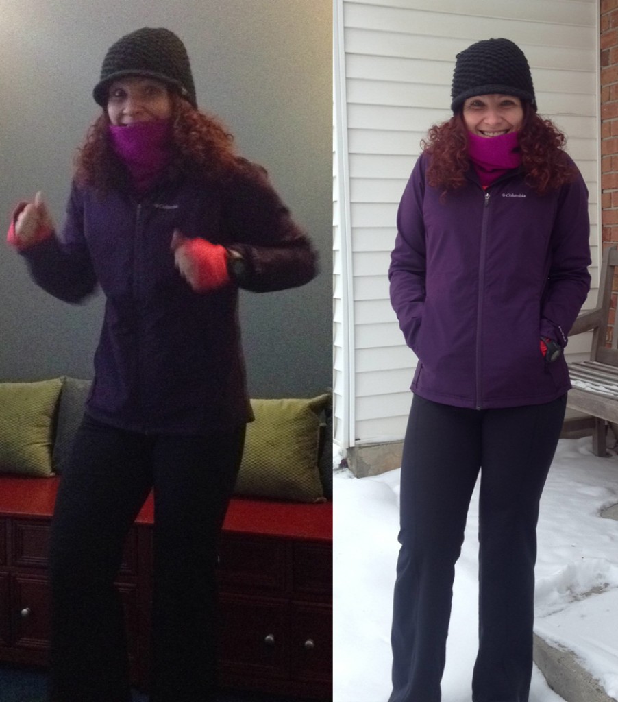 pre-run gear check. feels like the right amount of layers. let's give it a whirl...