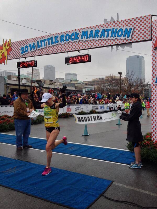 Go Leah! (photo: Little Rock Marathon Facebook)