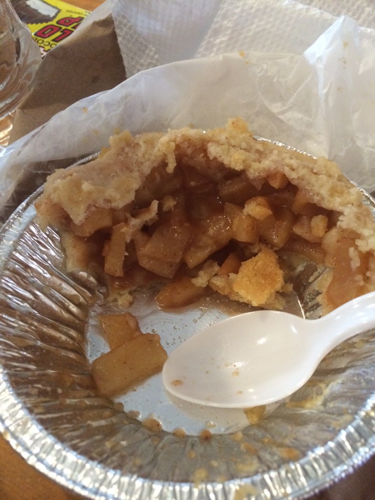 pretty much killed the entire pie (it was smaller than a regular size but bigger than those single serve minis)
