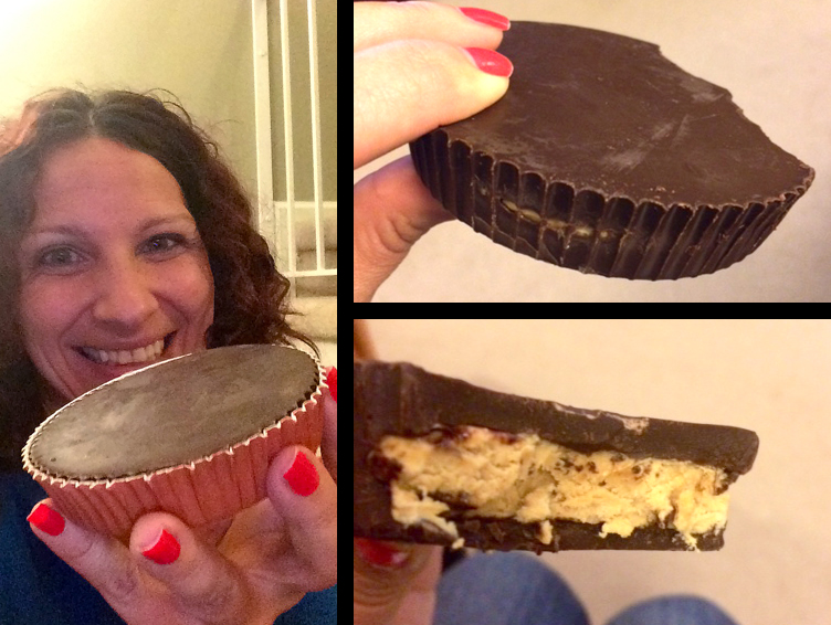The biggest peanut butter cup in the world (with dark chocolate)