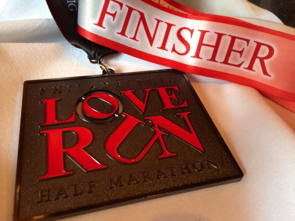 Love Run Finishers Medal