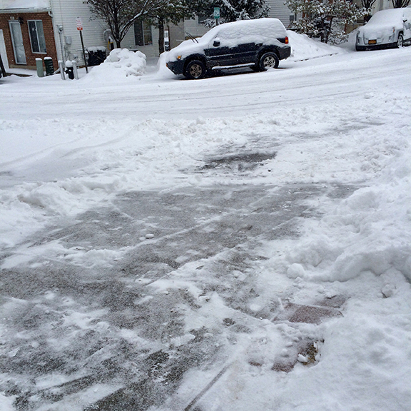 I shoveled my driveway with one arm!