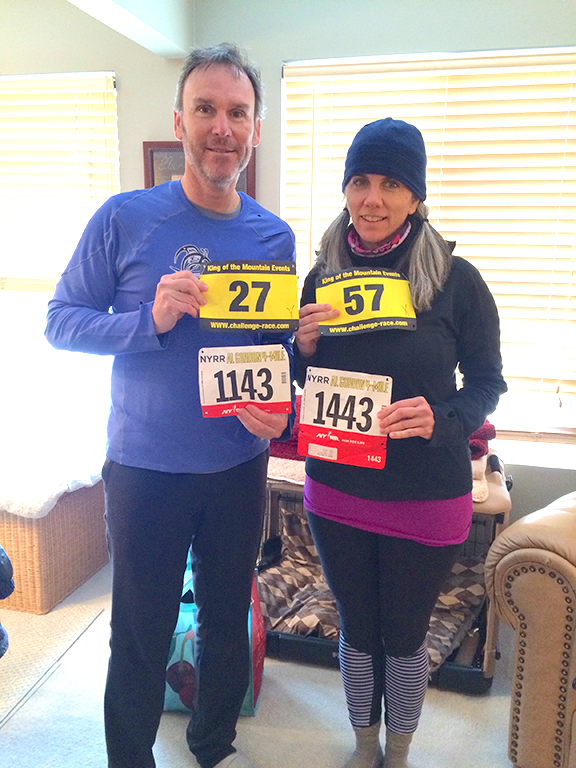 double bibs and look at the similarities in their numbers!