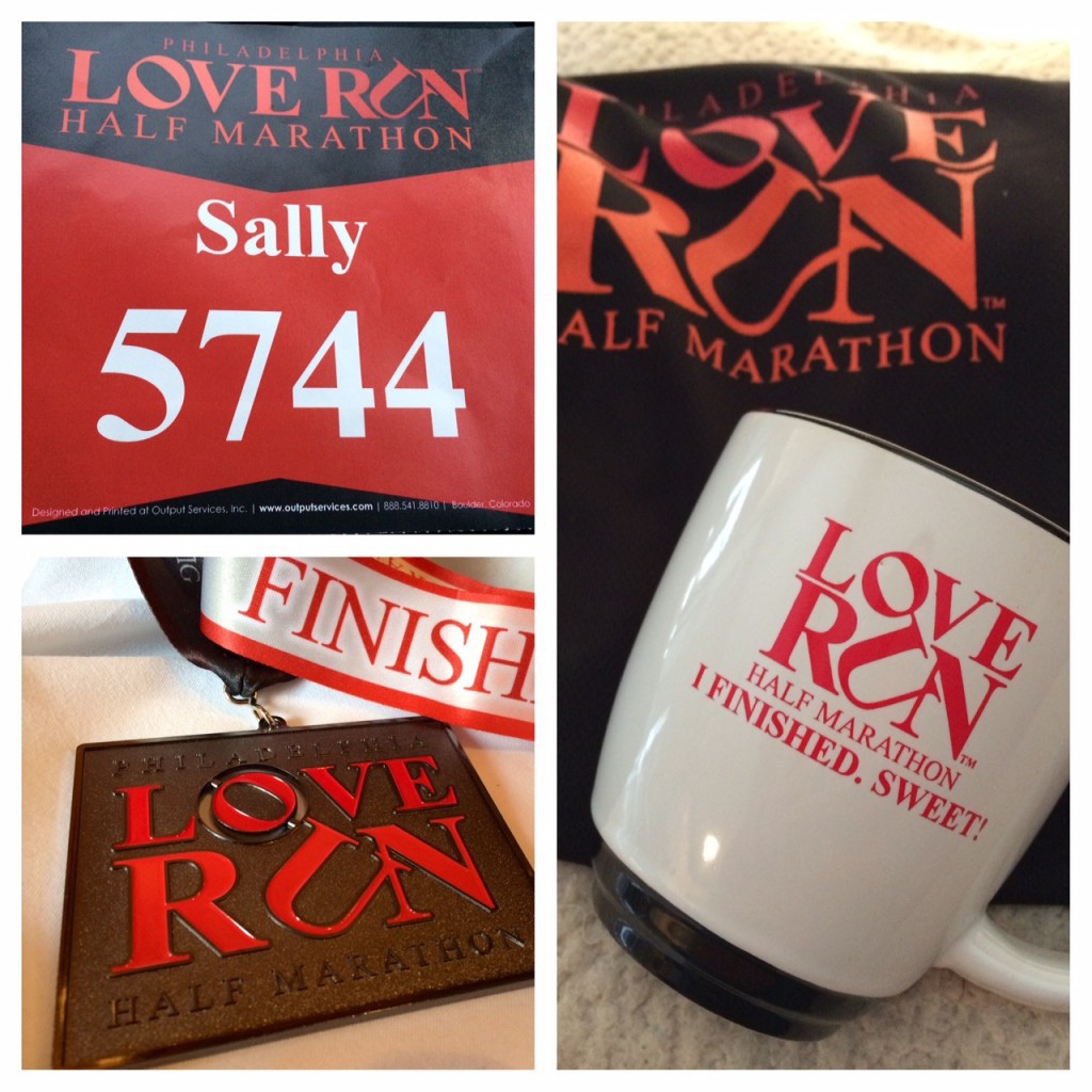 2014 personalized bib, swag and medal