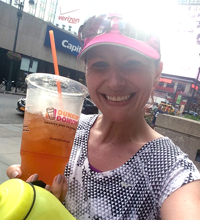 Iced tea lemonade combo was my reward after those sticky hot miles.