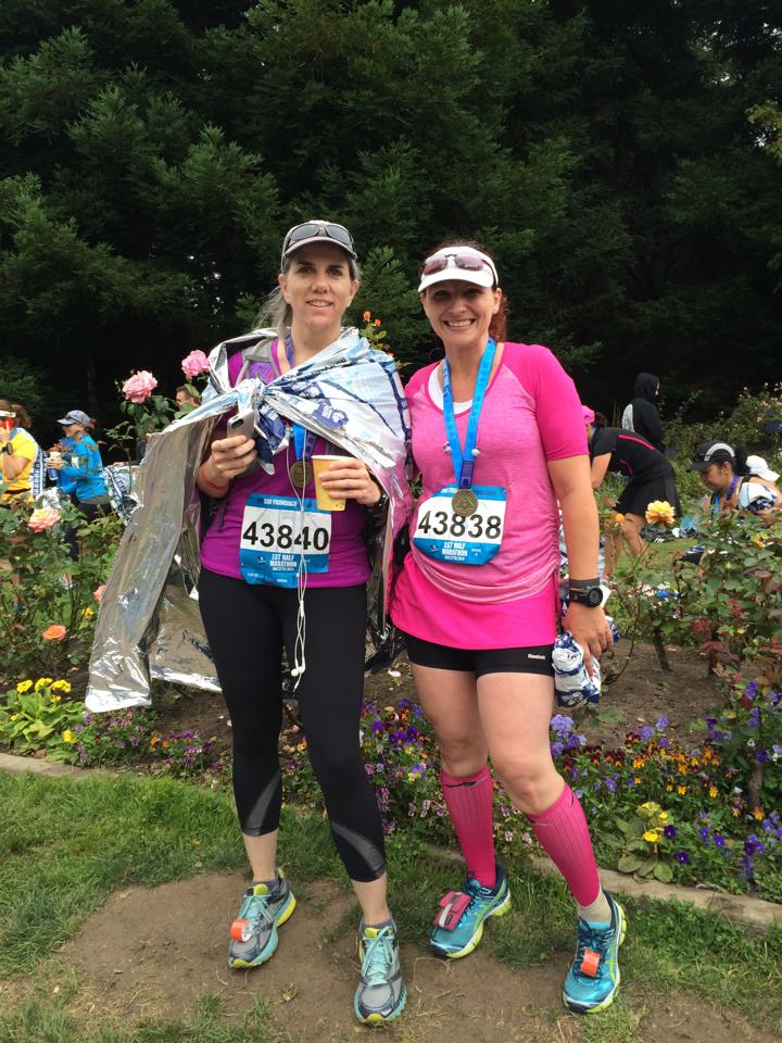 me and Lisa after running the San Francisco Half last summer