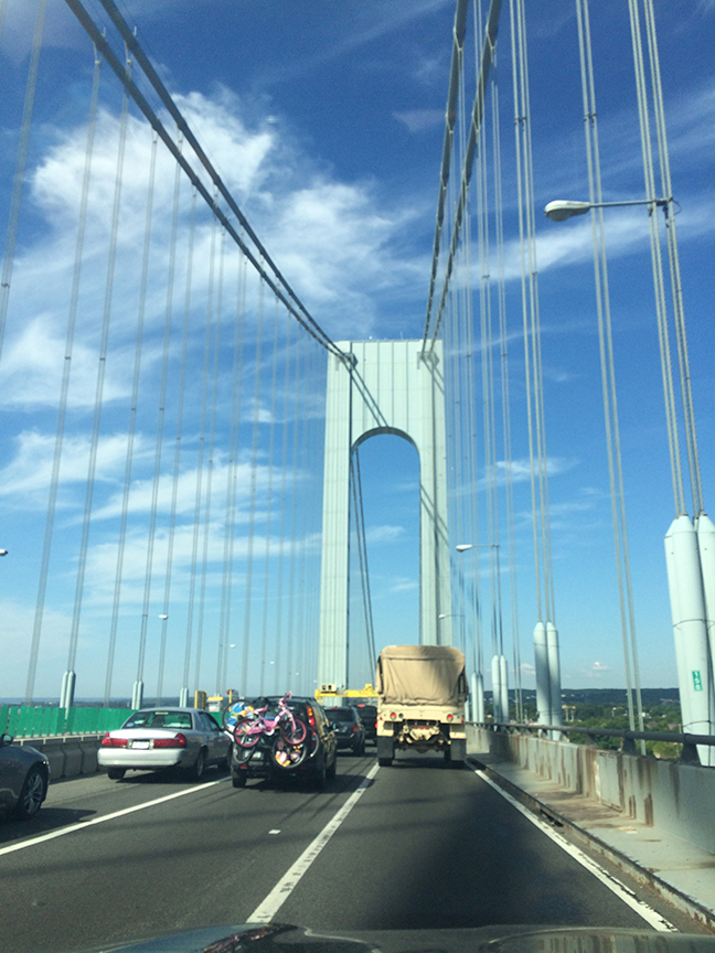 I realized today why I love this bridge so much. It's the first bridge I ever crossed. I was 2 days old when my parents brought me home from the hospital from Brooklyn to Staten Island over the Verrazano. =)