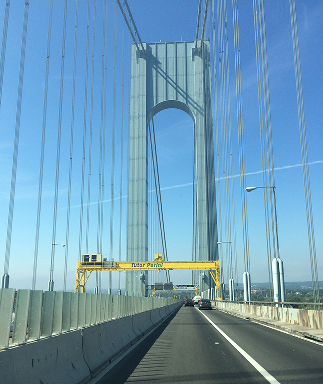 50,000 runners will have to deal with the construction on the Verrazano during the marathon. I doubt it will be complete by then. Oh well.