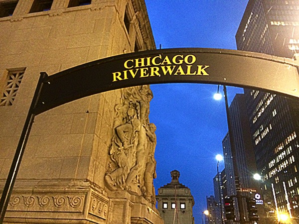 Riverwalk sign