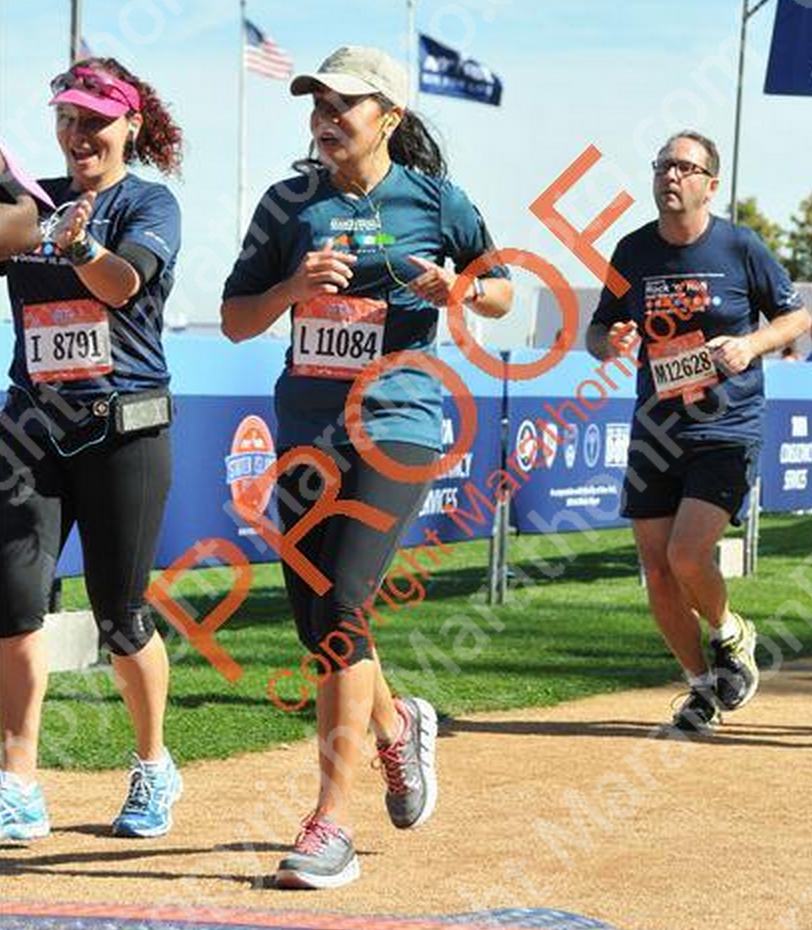 Me and Cindy crossing the finish together!