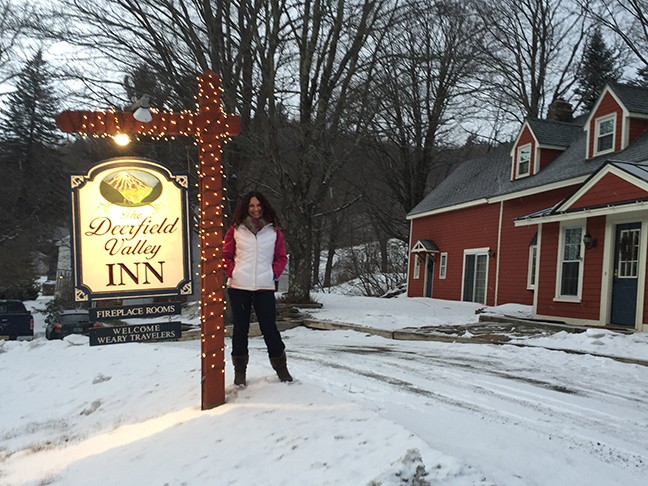 Me and the sign and the actual inn