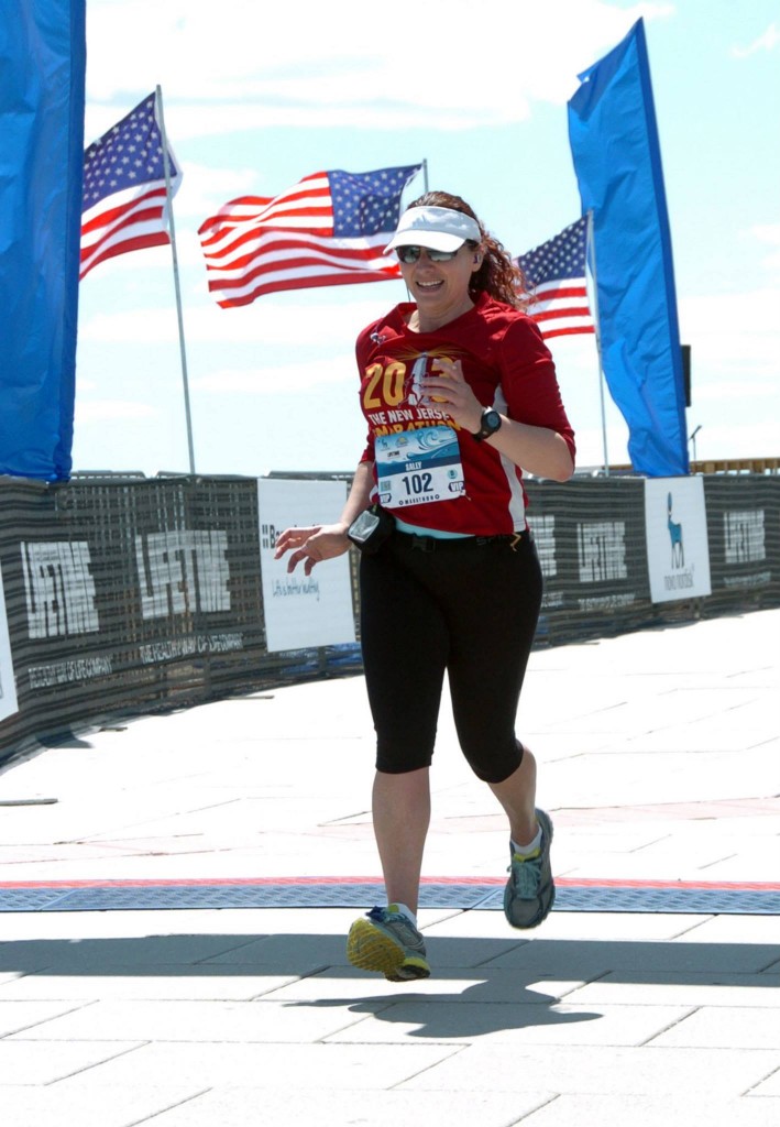 Setting my marathon PR at the NJ Marathon in 2014