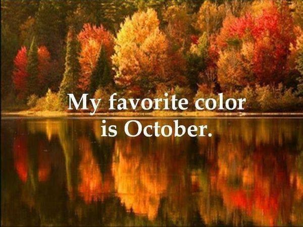 My favorite color is October