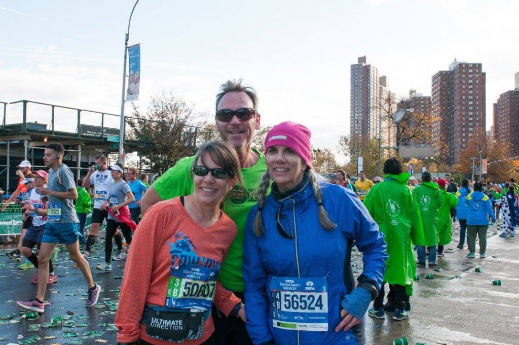 Two of my favorite Brooklyn running friends Mike and Lisa—and Lisa's sister Valerie (who came from Texas to run!) 