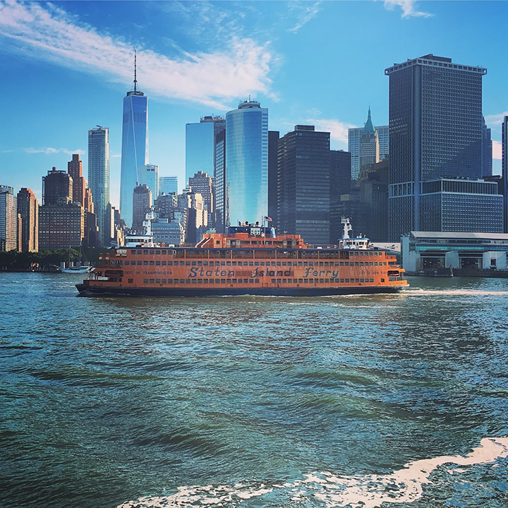 First let me say that it felt lovely to be reunited with my favorite commuting option....the Staten Island Ferry. 
