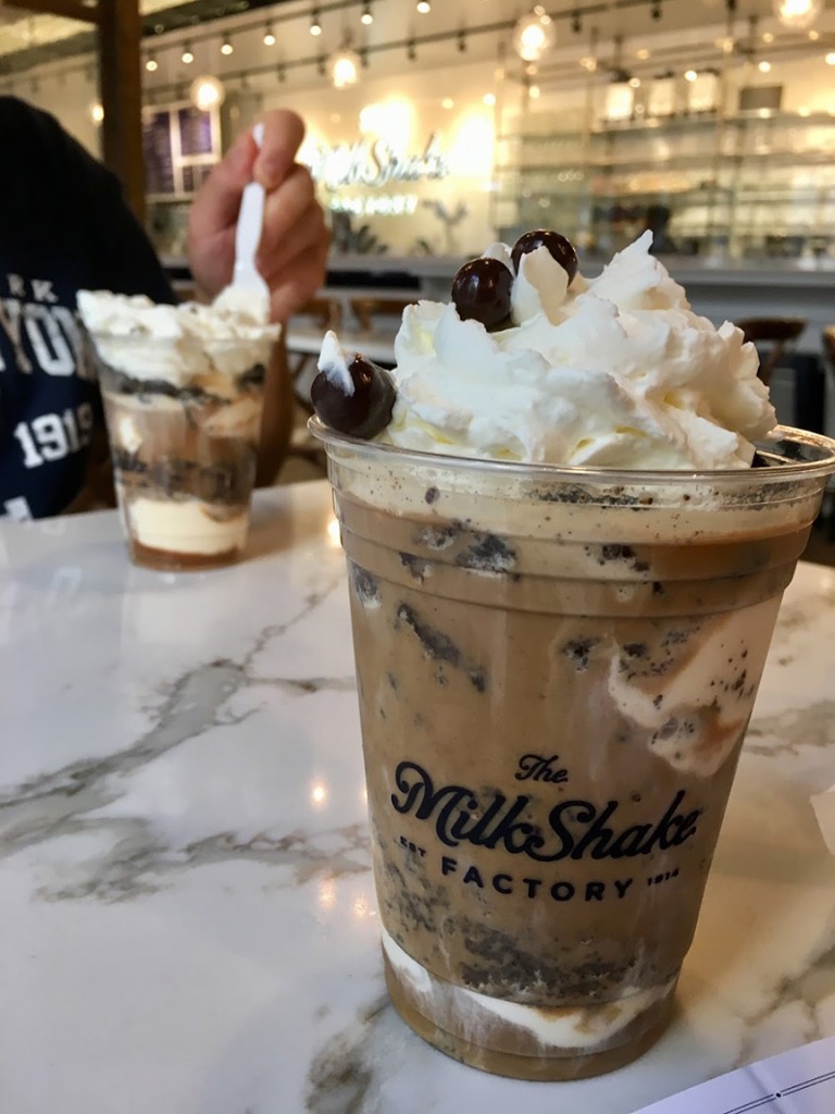 This was cold brew coffee poured over vanilla ice cream with crushed oreos and whipped cream. The most delicious thing I've tasted in quite some time