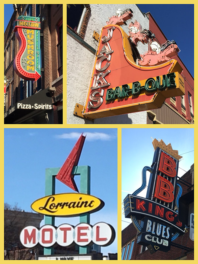 Lots of cool signs we saw in Nashville and in Memphis