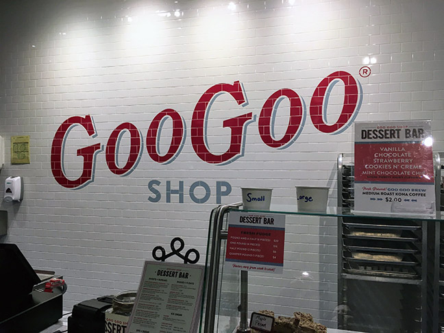 sweet treat stop at Goo Goo Shop